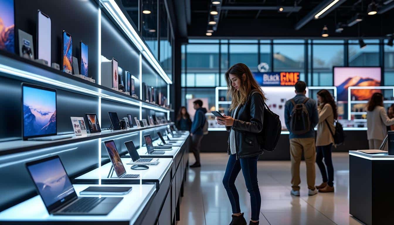 profitez du quatrième jour de la semaine black friday avec nos offres high-tech incontournables : smartphones, ordinateurs, accessoires et bien plus à prix exceptionnels !