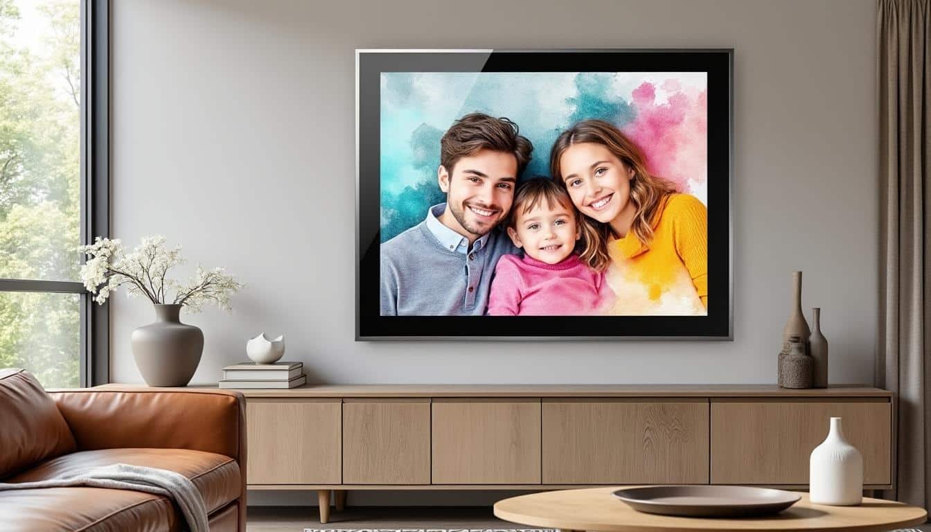 découvrez aura walden, le cadre photo intelligent qui transforme vos souvenirs en magnifiques œuvres d'art décoratives, alliant technologie et élégance pour sublimer votre intérieur.