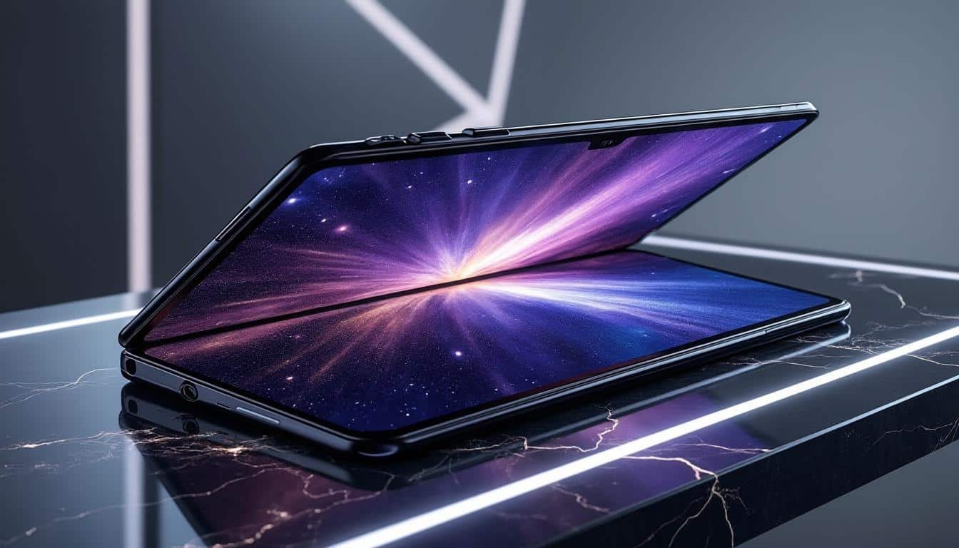 découvrez le galaxy z trifold, le nouveau smartphone pliable de samsung doté d'un grand écran de 10 pouces pour une expérience immersive et polyvalente.