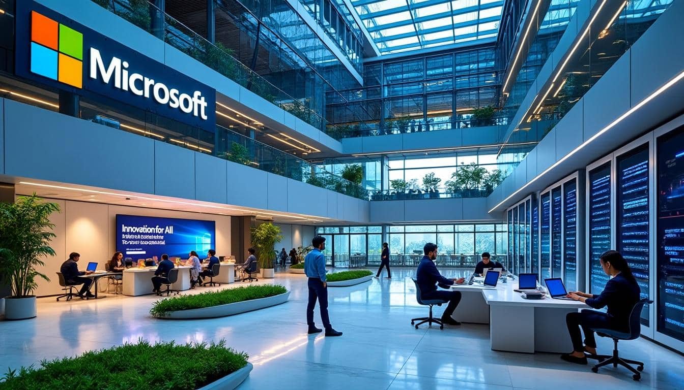 microsoft investit 17,5 milliards de dollars en inde pour accélérer le développement de l'intelligence artificielle et des solutions cloud, renforçant ainsi son rôle clé dans la transformation numérique du pays.