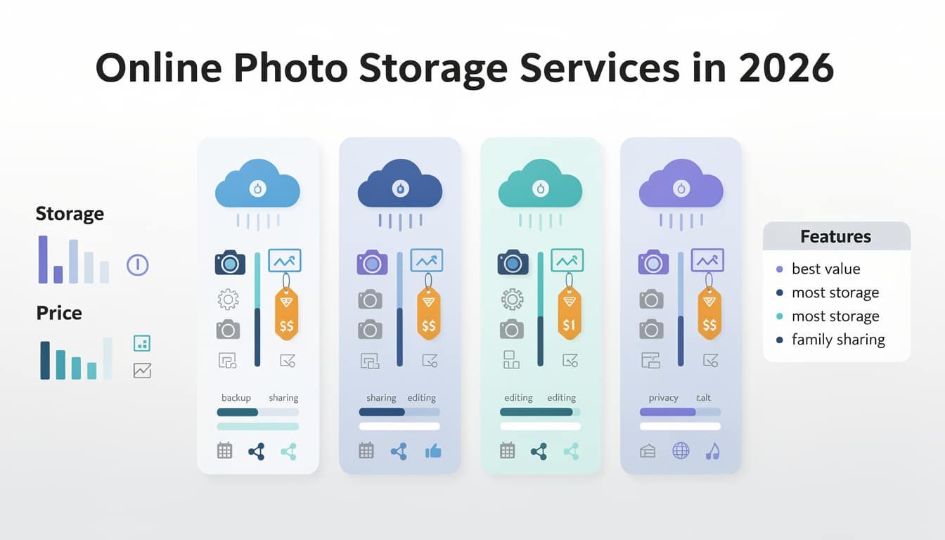 découvrez notre comparatif complet des meilleurs services de stockage photo en ligne en 2026 pour choisir la solution idéale adaptée à vos besoins et protéger vos souvenirs en toute sécurité.