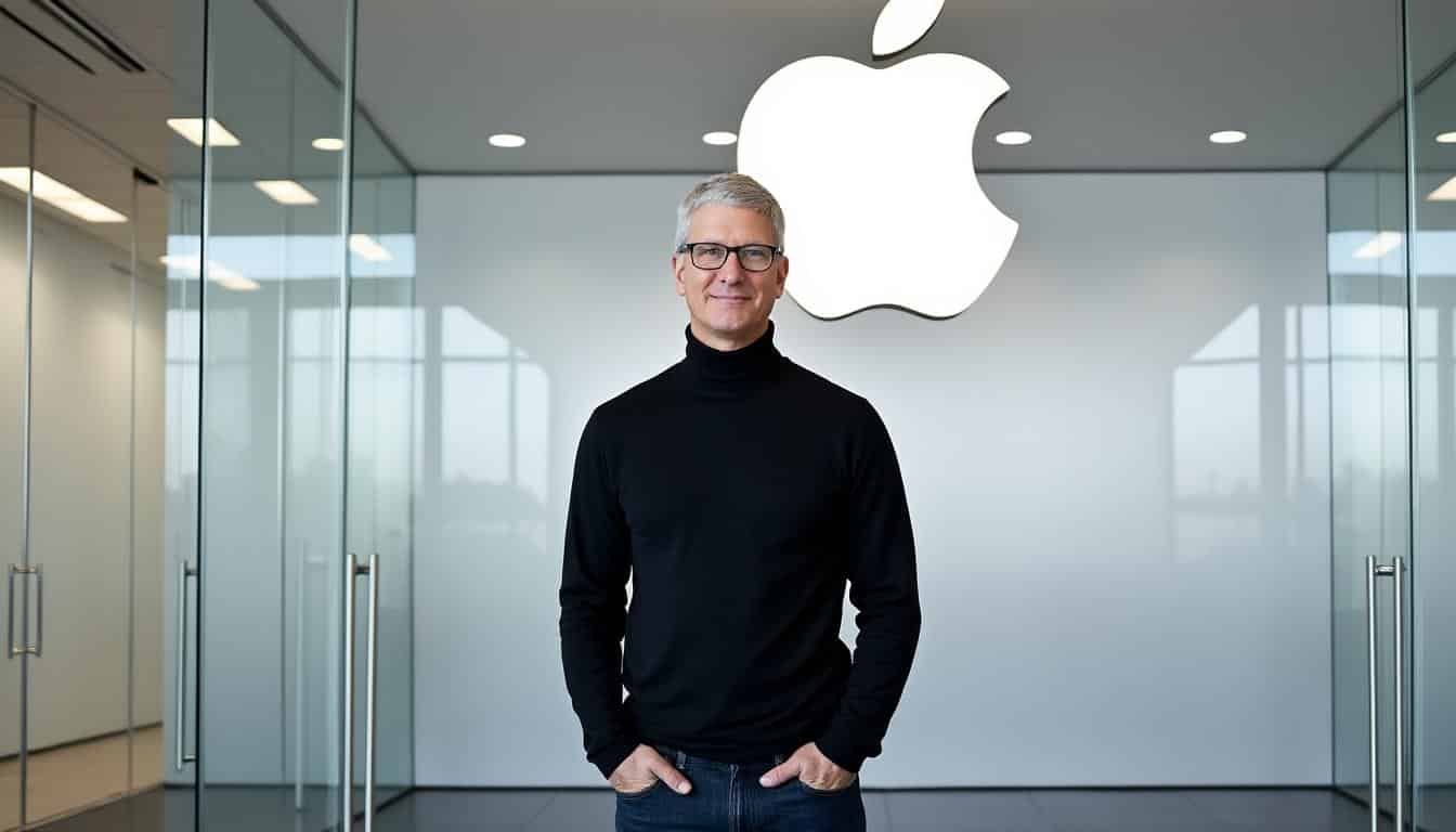 tim cook quitte la direction d'apple, laissant sa place à john ternus, marquant un changement majeur à la tête de la célèbre entreprise technologique.