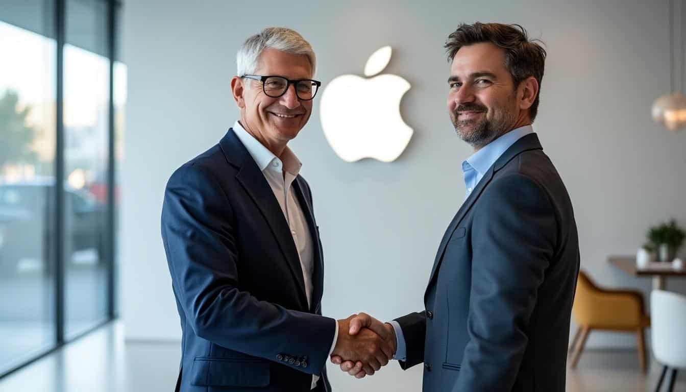 tim cook quitte la direction d'apple, laissant sa place à john ternus qui prend les rênes de la société.